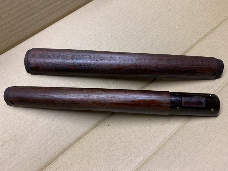 LEE ENFIELD NO4 SAVAGE TOP HANDGUARD SET.UNUSED. BOTH SAVAGE MARKED.