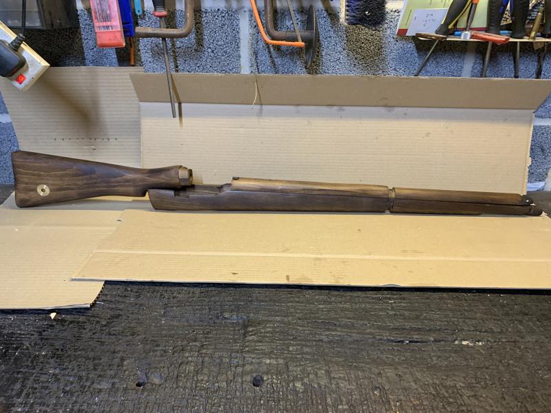 LEE ENFIELD MkV TRIALS WOODSET WITH BUTT ID DISC.REPRODUCTION