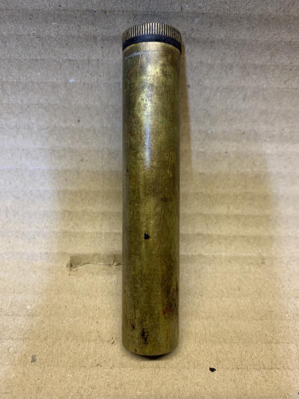 LEE ENFIELD BRASS OIL BOTTLE. SCARCE NAVY MARKED.