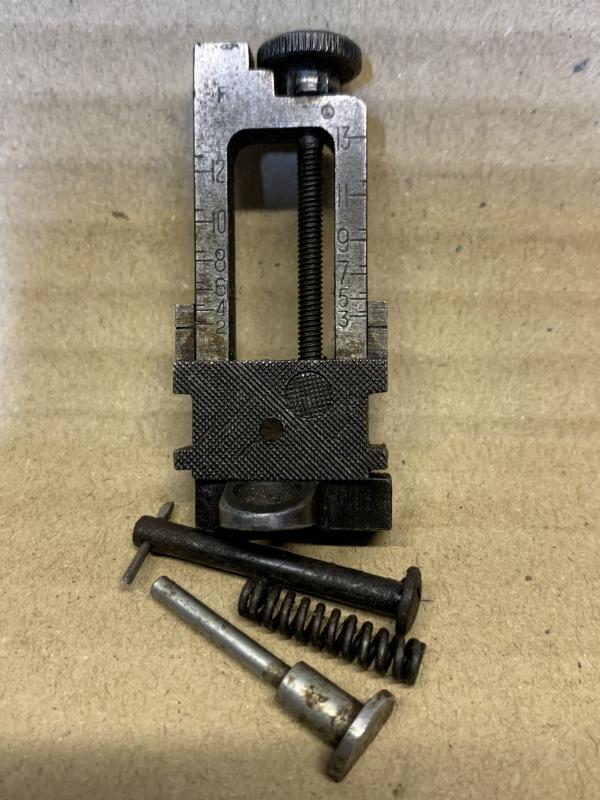 LEE ENFIELD No4 MK1 SINGER TYPE MILLED REAR SIGHT. GOOD WORKING ORDER WITH GOOD CLICKS 3.