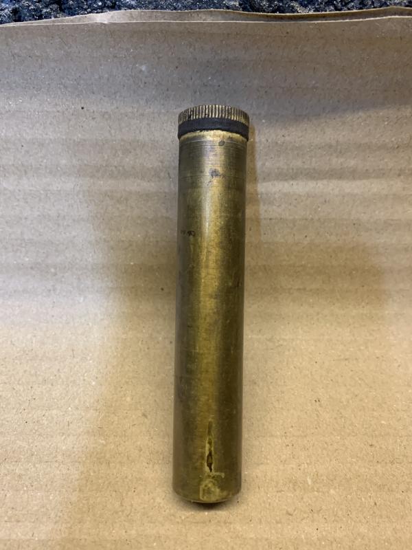 LEE ENFIELD WW1/2 BSA MARKED BRASS OIL BOTTLE