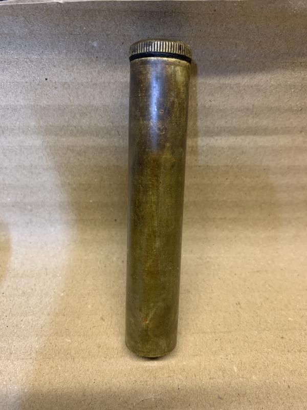 LEE ENFIELD WW1/2 WD/ WAR DEPARTMENT MARKED BRASS OIL BOTTLE