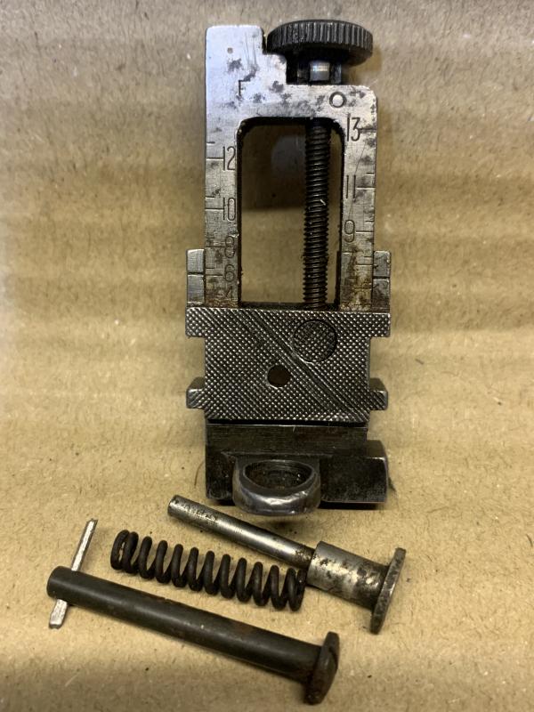 LEE ENFIELD No4 MK1 SINGER TYPE MILLED REAR SIGHT. GOOD WORKING ORDER WITH GOOD CLICKS