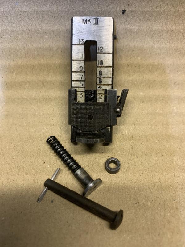 LEE ENFIELD No4 REAR SIGHT AND FITTINGS.