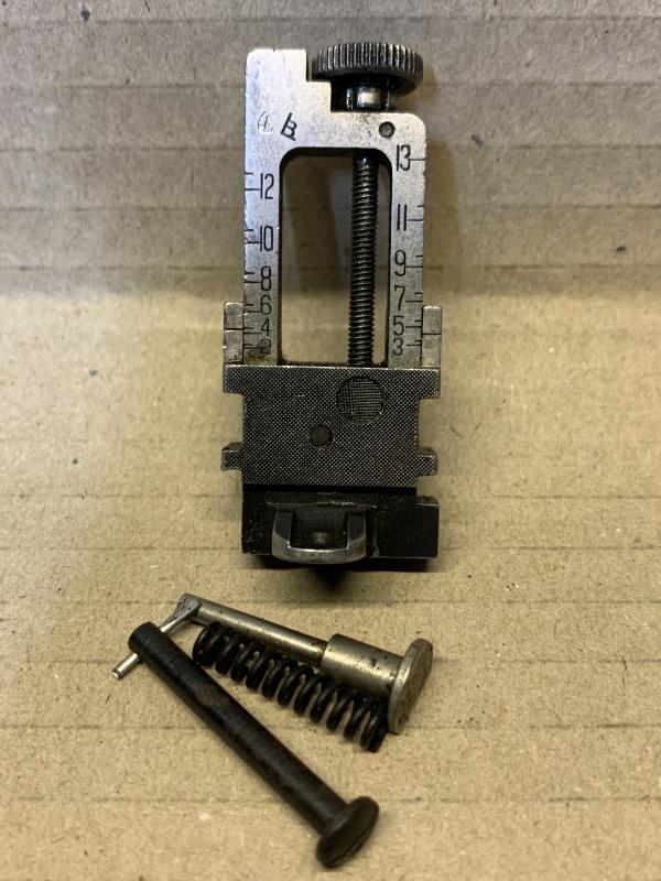 LEE ENFIELD No4 EARLY SINGER TYPE LONG BRANCH SMALL APERTURE MK1 REAR SIGHT
