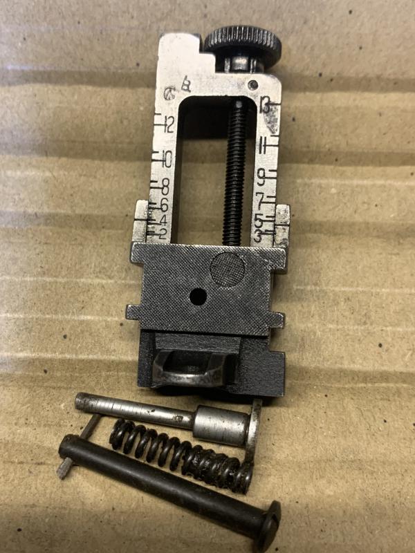 LEE ENFIELD No4 EARLY SINGER TYPE LONG BRANCH SMALL APERTURE MK1 REAR SIGHT