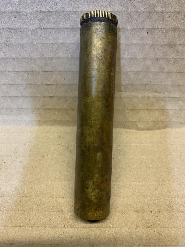 LEE ENFIELD SMLE WW1 ROUND BOTTOM BRASS OILER.
