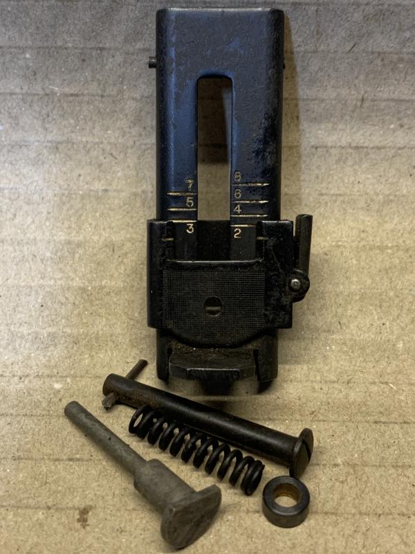 LEE ENFIELD No5 JUNGLE CARBINE REAR SIGHT AND PARTS.